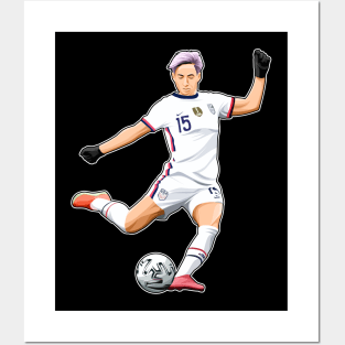 Megan Rapinoe #15 Shoots Posters and Art